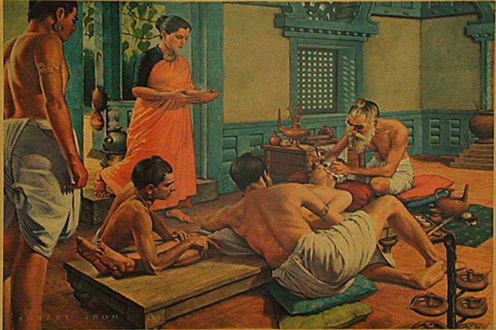 susruta performing surgery