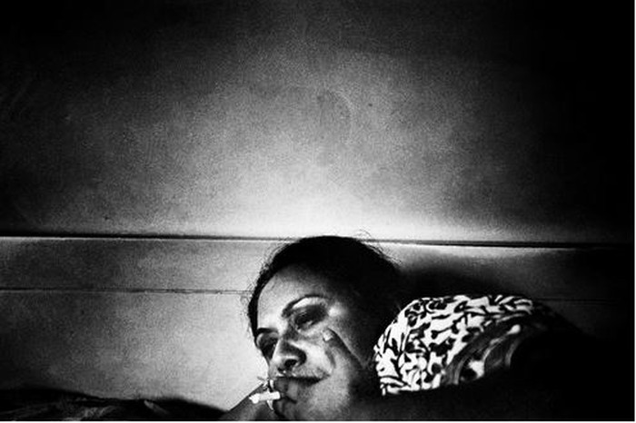 India. 2006. Ma smokes incessantly. On her bad days sometimes she doesn't believe that I'm her son.