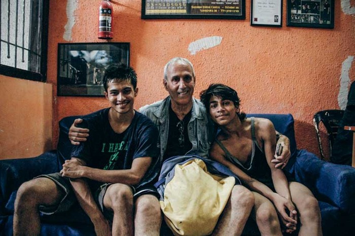 Manish and Amir are under the watchful gaze of Israeli- American Yehuda Ma'or, their teacher, mentor and part-time grandfather