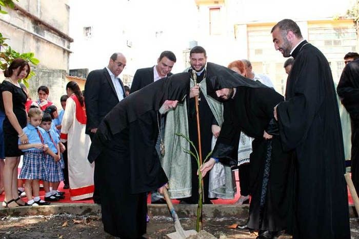 Blessing of the Foundation of the New Davidian Girls School Building in Calcutta- Armenian Church India Blessing of the Foundation of the New Davidian Girls School Building in Calcutta- Armenian Church India